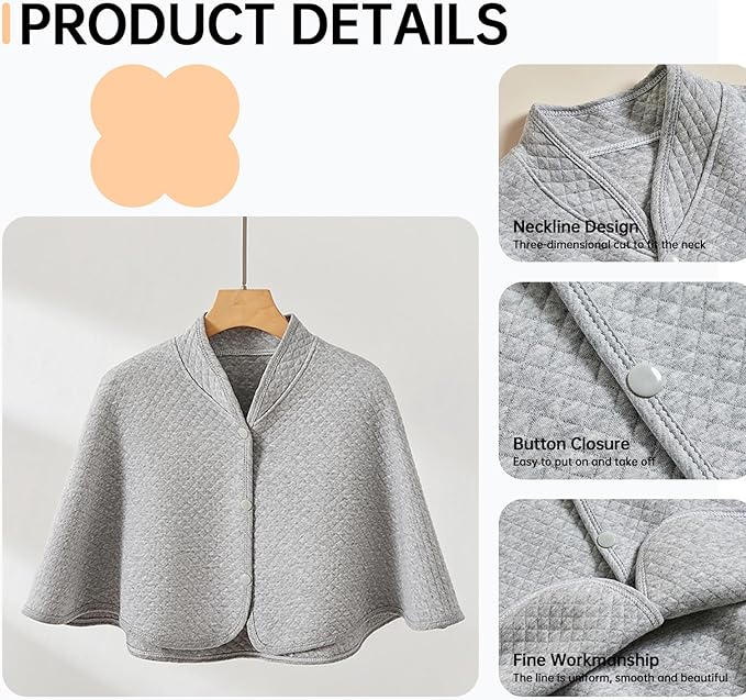 QBLEEV Parrot Anti-Scratch Shoulder Protector, Bird Diaper Poop Cover Pad for Parakeets Cockatiels Conures, Cotton Shawl Cape for Birds to Stand on Shoulders, Pet Arm Guard for Lovebirds Finches