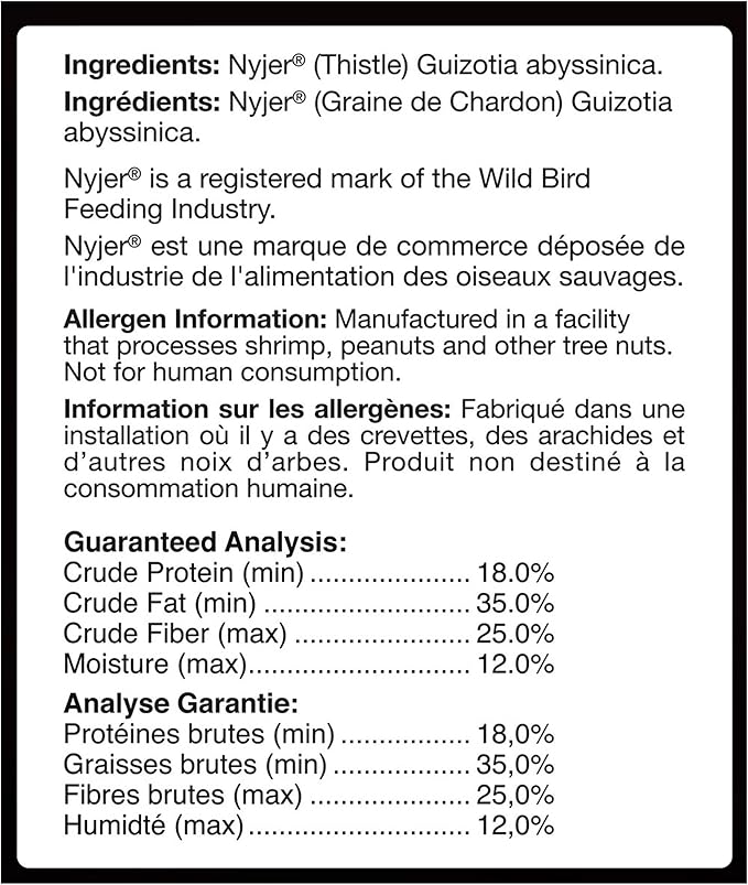 F.M. Brown's Song Blend Nyjer Thistle Seed for Pets, 5-Pound
