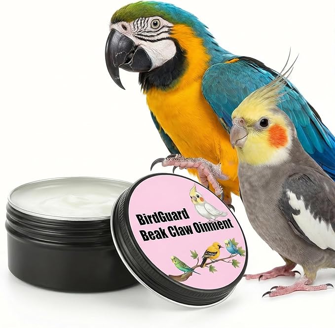 RONDURE BirdGuard Balm Bird Beak Oil for Parrots, Beak Conditioner & Moisturizer | Claw Care BirdGuard Ointment, Repair Dry Cracked Surface, for Cockatiel Parakeet Conure