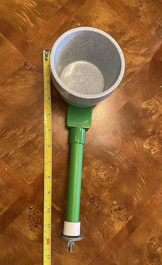Polly's Mess Less Cups for Your Bird cage-Recommended for All Types of Birds Including Parakeets, Cockatiels, Parrots, Macaws, Cockatoos and More! (Small Short (11" x 3/4"))