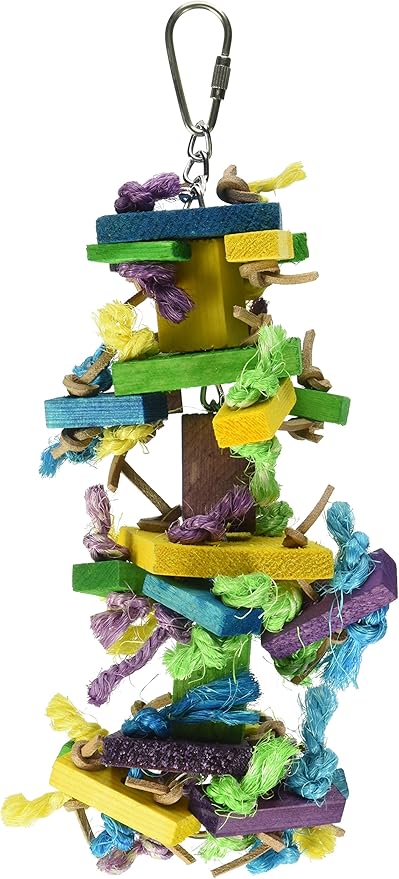 Paradise Knots *Blocks Chewing Toy, Colorful & Entertaining, Keeps Birdy Happy, XX-Large, 30” x 9” x 9” inches