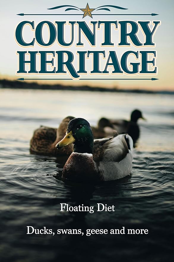 Country Heritage Floating Waterfowl Feed – Duck, Goose & Swan Food – 5 lb Resealable Bag – Nutrient-Rich Pellets for Wild & Pet Birds