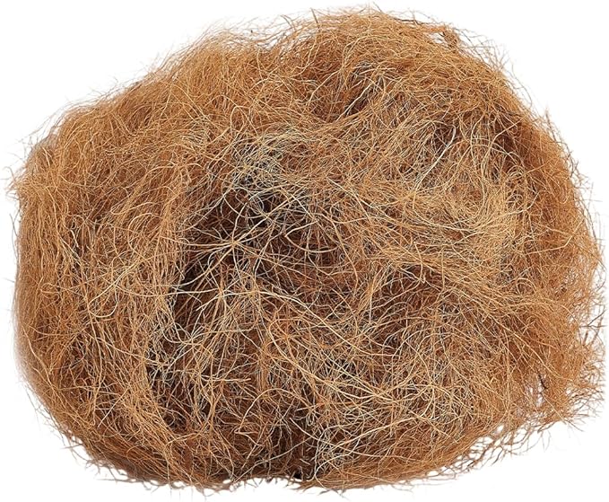 CREATCABIN Coconut Fiber for Bird Nests Bird Nesting Material Canary Nesting Material Coconut Bird Nest Finch Loose Bedding Substrate for Cage Gardens Tree Trunks Budgie Hummingbird 100g(3.5oz)