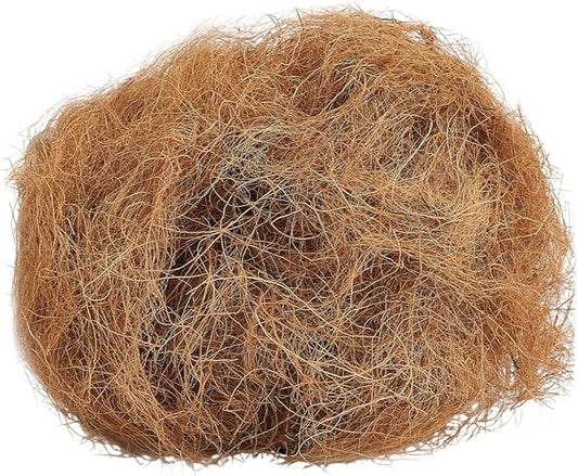 CREATCABIN Coconut Fiber for Bird Nests Bird Nesting Material Canary Nesting Material Coconut Bird Nest Finch Loose Bedding Substrate for Cage Gardens Tree Trunks Budgie Hummingbird 100g(3.5oz)