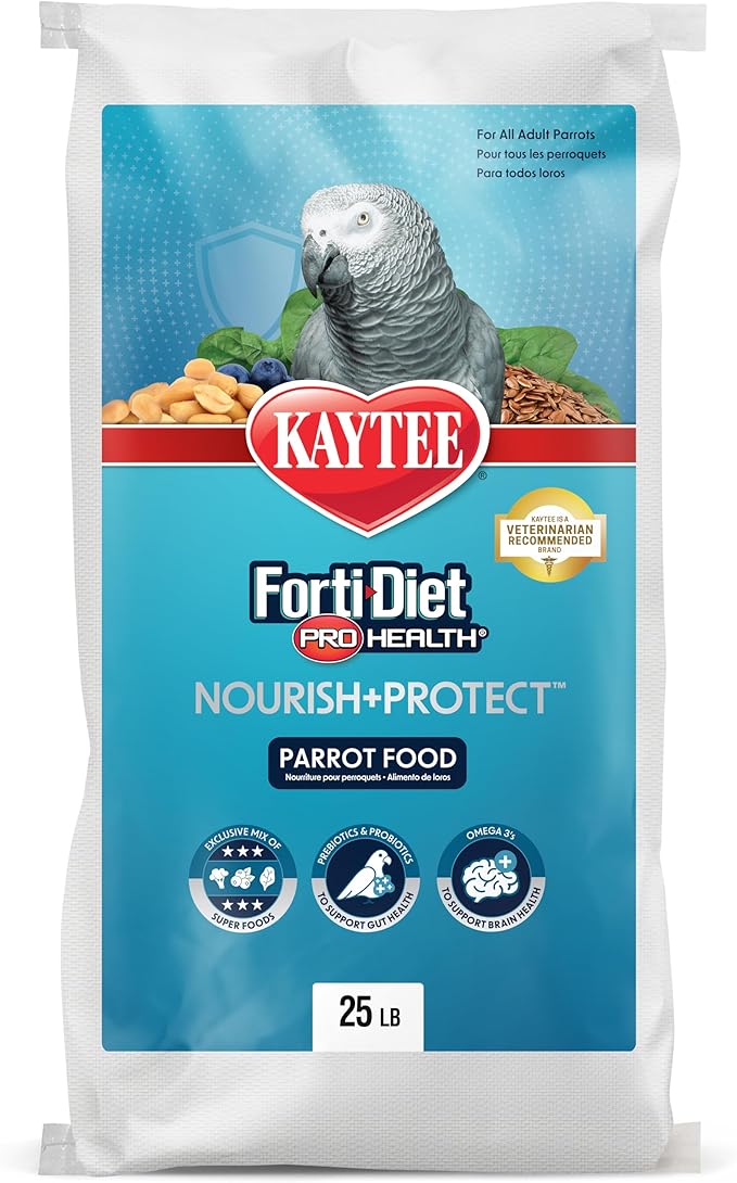 Kaytee Forti-Diet Pro Health Feather Health Parrot Food 25lb