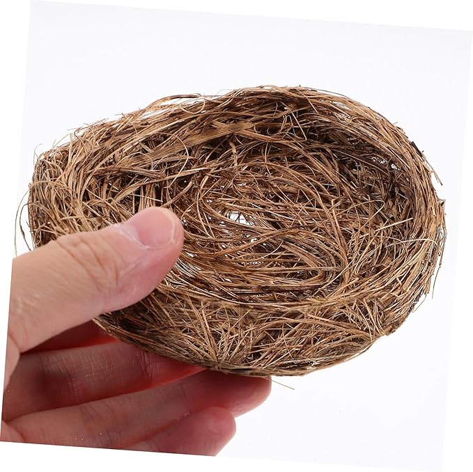 balacoo Parrot Nesting Box Cage Hatch House Hut Cave for Small Parrots Bird Egg Basin Nest Bowl Pigeons Quails Small Birds