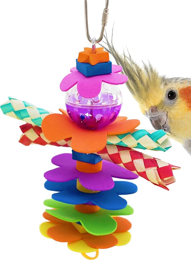 Bonka Bird Toys 1861 Flower Power Bird Toy Parrot cage Toys Cages Cockatiel parrotlet Conure