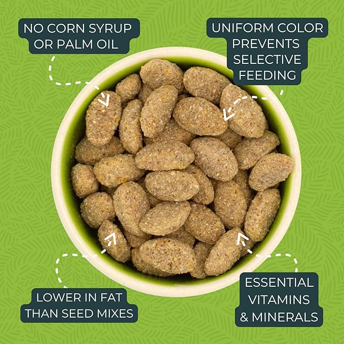 ZuPreem True Harvest Bird Pellets, Daily Bird Food for Parrot, Conure, Caique, African Grey, Eclectus, Small Cockatoo, Core Nutrition for Medium Large Birds, Added Vitamins, Parrot Food (ML, 10 lbs)