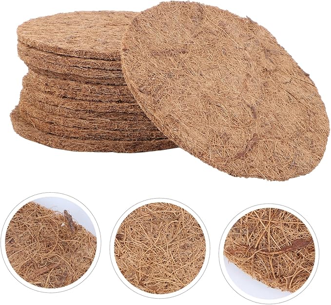 Sosoport 12pcs Coconut Bird Nesting Pad Pigeon Egg Mat Bird Eggs Mat Breeding Accessory Breathable and Washable
