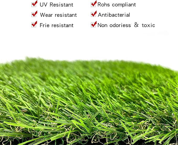 PINVNBY Washable Chicken Nesting Box Pads 6 Pcs Reusable Hens Nest Bedding Artificial Grass Rug Carpet Fake Synthetic Turf Mat for Chickens Coop Garden Lawn Indoor Outdoor(12 x 12 x 0.78 Inches)