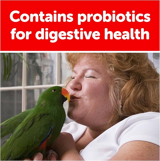 3-D Pet Products Natural Premium Parrot Food - Complete Nutritional Mix with Natural Fruits, Nuts & Veggies – 50% Fortified Pellets – No Artificial Colors