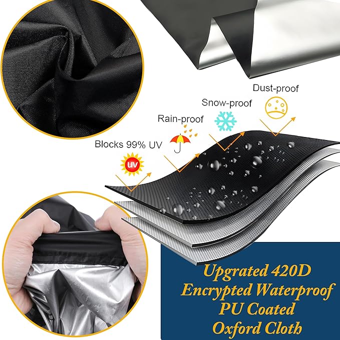 Universal Bird Cage Cover,Pet Cage Cover,100% Shading Oxford Cloth with PU Coating Layer,Good Night for Small Animals,Adjustable Soft Airy Nylon Mesh Net for Round Square Cages (Black, 35×25×47in)
