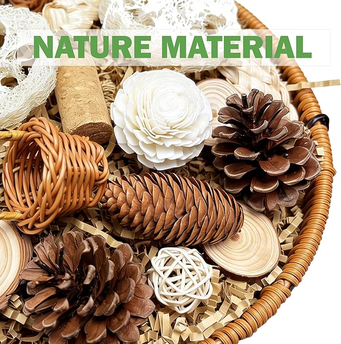 Natural Bird Toys Rattan Bird Foraging Box Parrot Shredding Toys Conure Chewing Toys for Cockatiel Lovebird Parakeet Budgie and Small to Medium Birds (Large)