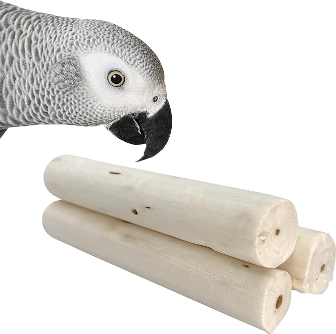 5502 Natural Sola Log PK12 - Handcut Natural Bird Foot Toys, Crafted from air Dried sola Wood, Lightweight, Superb Foraging Toys, Versatile, Break Apart, Great Fun for Medium and Large Birds