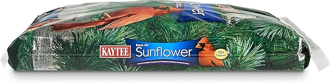 Kaytee Wild Bird Black Oil Sunflower Food, 20 Pounds
