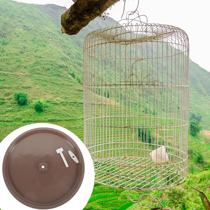 Ipetboom 4pcs Bird Potty Tray Poop Holder for Cage Easy to Clean Poop Tray for Parakeets Cockatiels and Birds Stain Resistant Design for Indoor and Outdoor Use