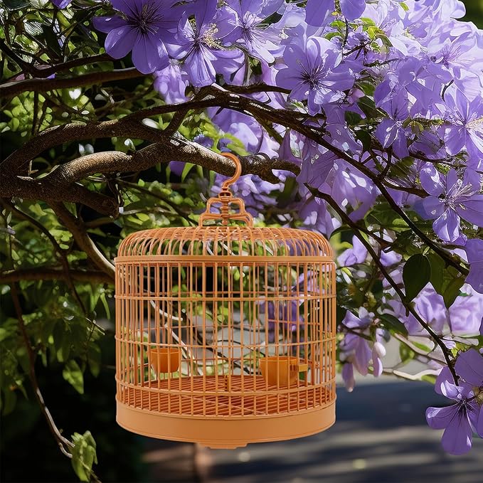 Hanging Bird Cage Stylish and Practical Birdcage for Parrots Lovebirds Safe Material Easy Access Door for Home Decoration Pet Comfort