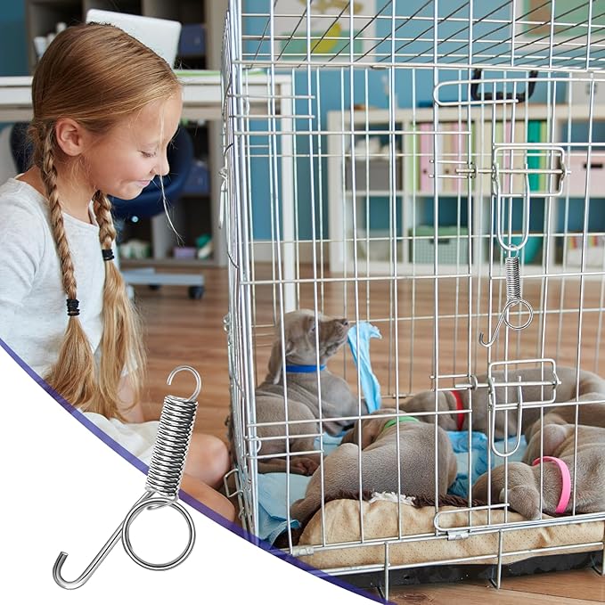 20Pcs Multi-Functional Spring Latch for Rabbit, Dog, Cat, Parrot, Guinea Pig, Squirrel Cages