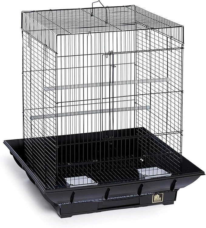 HomeStock Mountain Majesty Clean Life Bird Cage with Spacious Interior, Durable Build, Easy-to-Clean Features, and Secure Design for Birds' Comfort Green