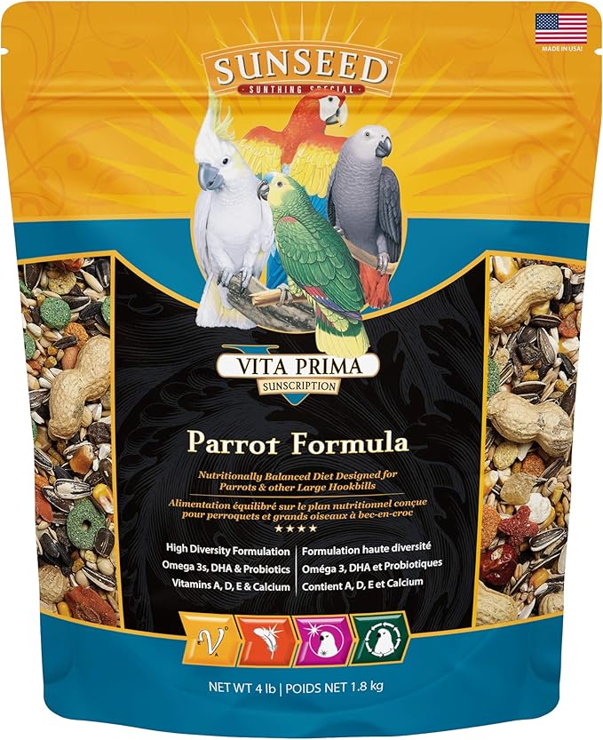 Sunseed Vita Prima Parrot Food, 4 lb