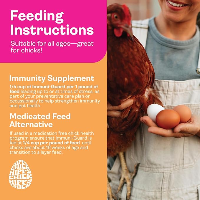 Chicken Probiotics & Vitamins – Immune Support and Stress Relief Supplement for Chicks and Adult Chickens – Digestive Health with Oregano & Garlic – Poultry Feed Additive – 1.5 lb