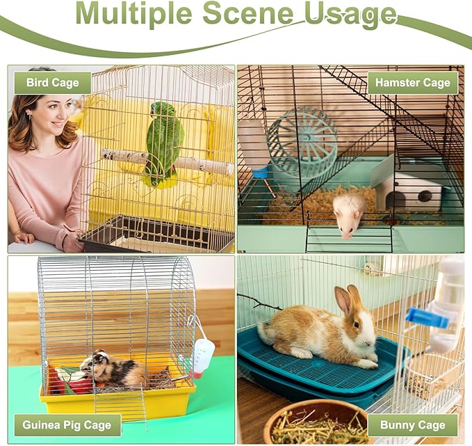 M METERXITY 50-Pcs Disposable Cage Liners, Clear Plastic Universal Toilet Film for Bunny Guinea Pig Bird Hamster Small Animals, Quick Cleanup Cage Liner Bag Tray Accessories(28" x 20")