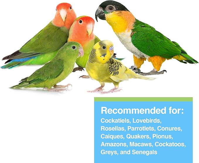Hari Tropican Bird Food, Hagen Parrot Food with Peanuts & Sunflower Seeds, Maintenance Granuels, Lifetime Formula, 25 lb Bag