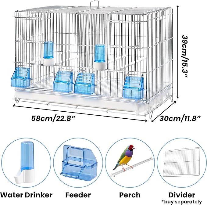 Canary and Finch Breeding Cage Galvanized Art. 317/Z