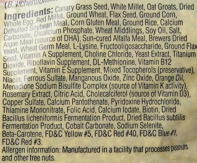 Kaytee Forti-Diet Pro Health Egg-Cite Nourish+Protect Parakeet,Supports Breeding and Molting,Nutrition Backed by Science,Digestive Health,5 pounds,(Pack of 2)
