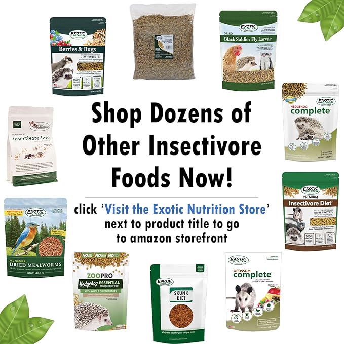 Exotic Nutrition Opossum Complete - Nutritionally Complete Healthy Pellet Diet - Food for Short-Tailed & Virginia Opossums (15 lb.)
