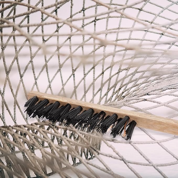 TEHAUX Bird Cage Cleaning Brush, Bird Cage Cleaner Wooden Long Handle Parakeet Cage Cleaner for Parrots Birds Cage Necessary Supplies, Random Color