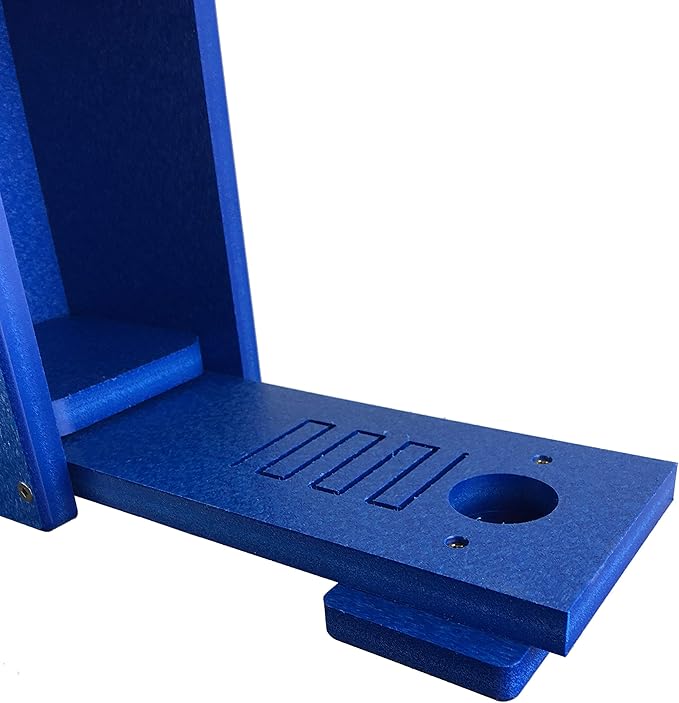 Kettle Moraine Eastern Bluebird Recycled Nest Box (Nest Box + Pole Package, Blue/Blue)