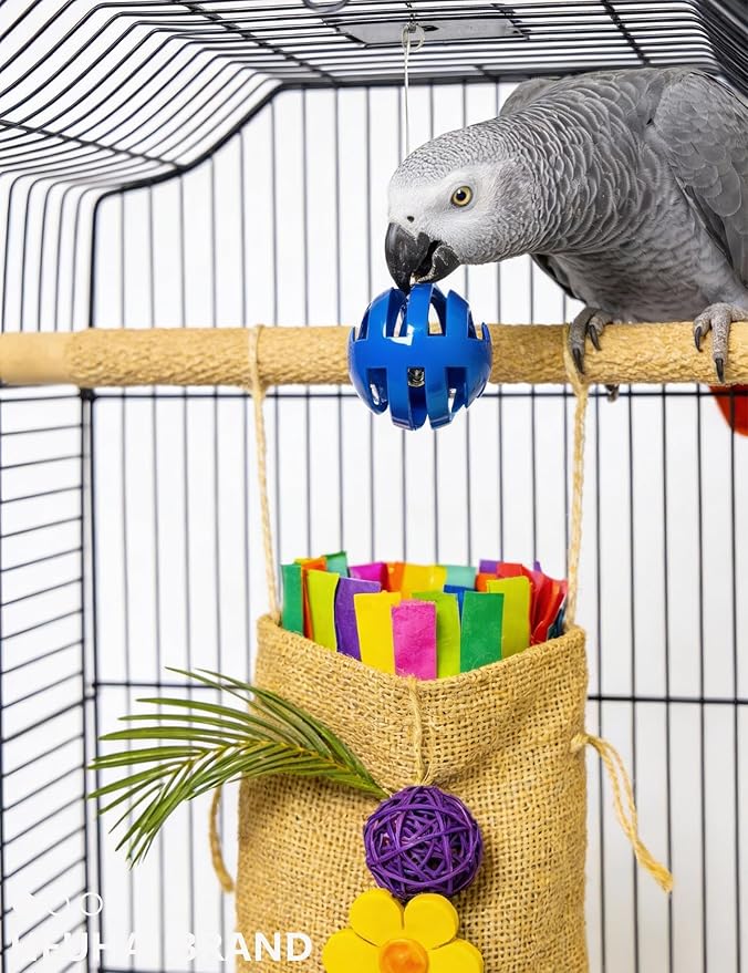 10-Pack Bird Toys – Colorful Fun for Conures, Budgies, Parakeets & Small Birds (1.5'' - 5.5'')