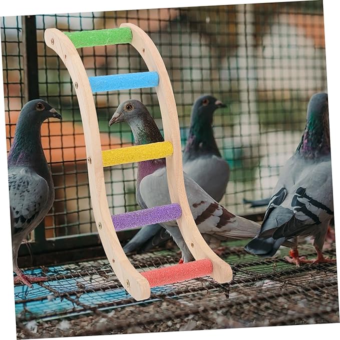 Bird Climbing Ladder Toy Parrot Plaything Hamster Training Ladder Random Color