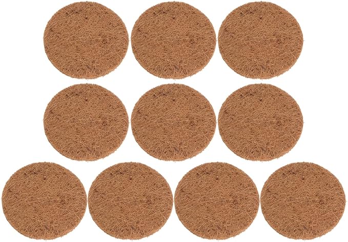 POPETPOP Bird Nesting Pad - 10pcs Chicken Nesting Pads Natural Fiber Nesting Liners Pigeon Breeding Eggs Mat for Birds Chicken Nesting Pads for Chicken Coop