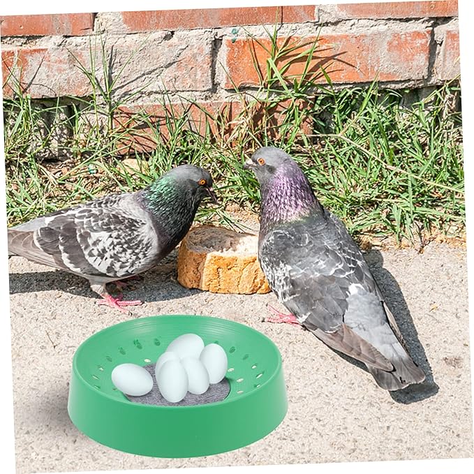 3pcs Pigeon Nest Basin Plastic Bird Breeding Supply for Comfortable Incubation Breathable Design for Pigeons and Birds