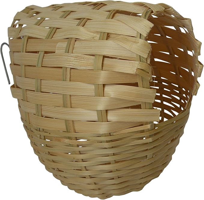Aimé Cozy and Comfortable Rattan Nest for Exotic Birds, 0.08506 kg