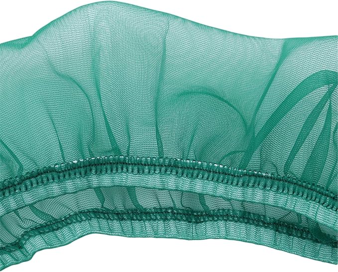Elastic mesh Bird cage Cover dust-Proof Bird cage Skirt Round Bird cage Accessories,M Green