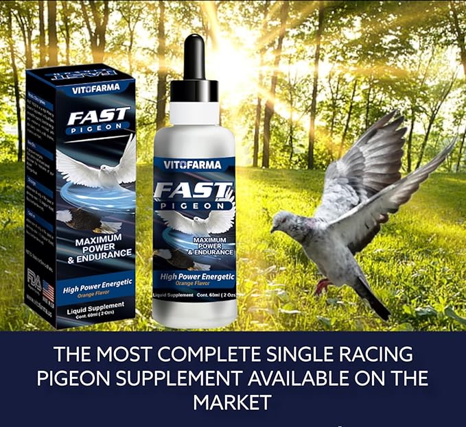 Fast Pigeon Supplement Liquid for Pigeon - Vitamin Minerals for Birds 60 ml