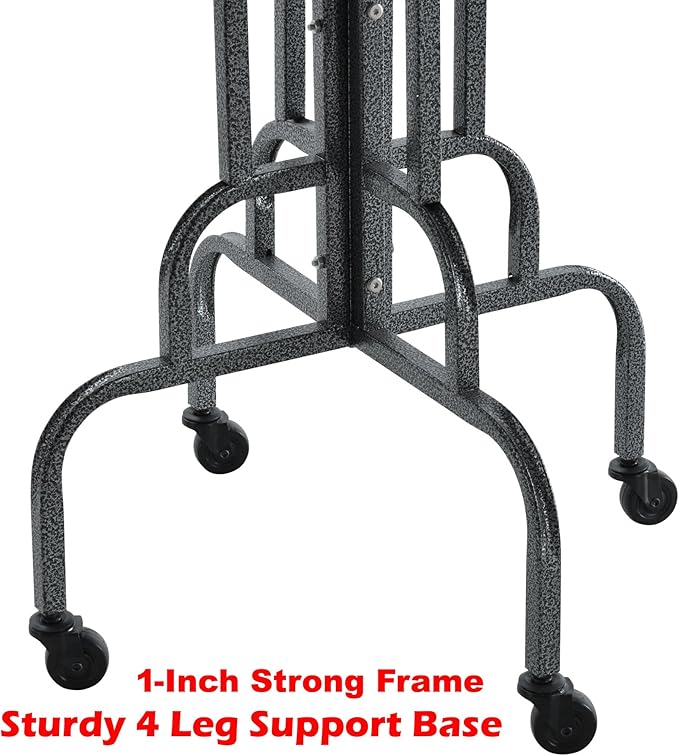 Elegant Design and Strong Wrought Iron Parrot Cockatiel Cockatoo Bird Play Gym Ground Rolling Stand with Metal Pan & Climbing Ladder