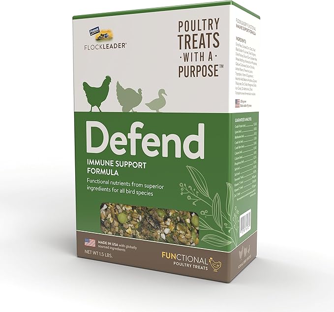 FlockLeader Defend, Functional Poultry Treats for Immune Support, 1.5 lb