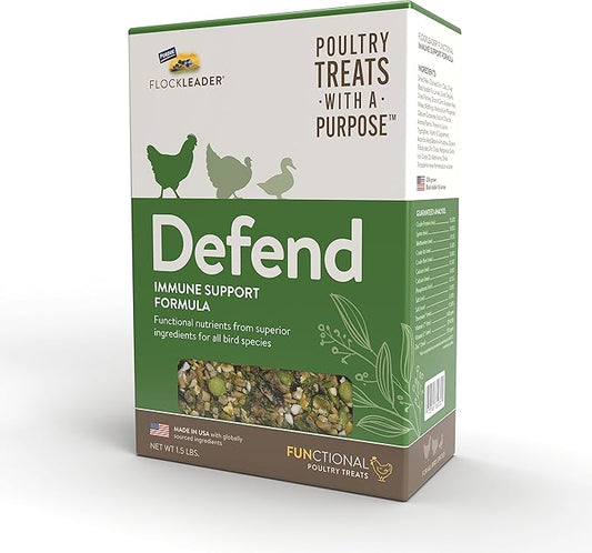 FlockLeader Defend, Functional Poultry Treats for Immune Support, 1.5 lb