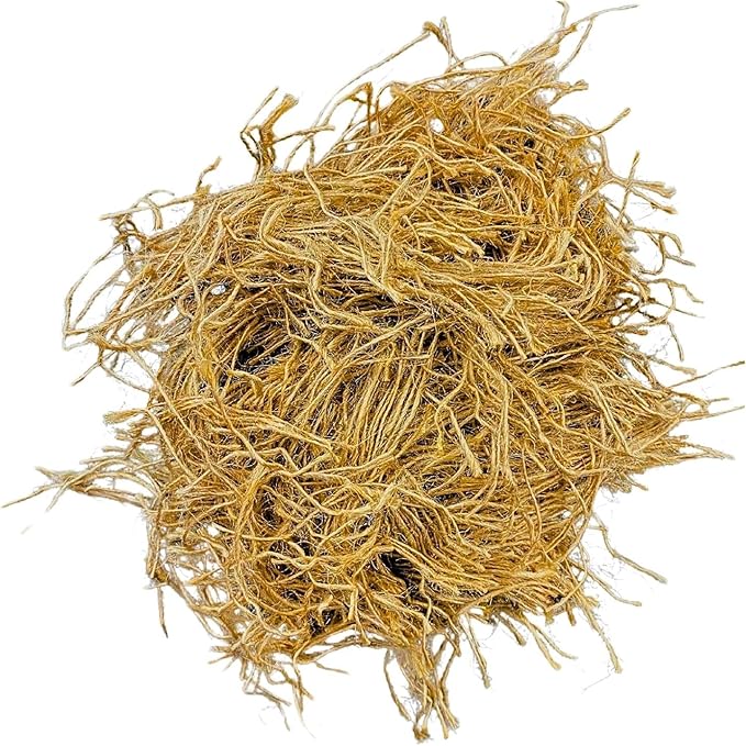 SISALFIBRE Natural Bird Nesting Material 2.2Lb - Nest Substrate for Canaries, Finches, Exotic Birds - Bird Cage Accessories for Parakeet Cage, Bird Nest and Nesting Box, Soft & Breathable