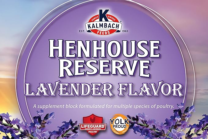 Kalmbach Feeds Henhouse Reserve Lavender Flavored Treat Block for Chickens, 20 lb