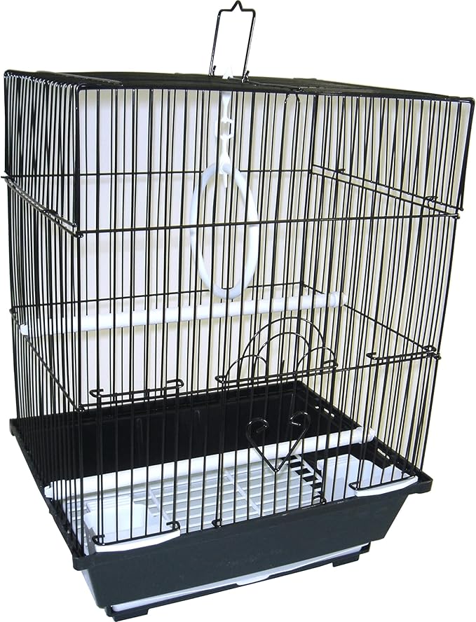 YML Flat TOP Parakeet Bird CAGE, Medium, Purple