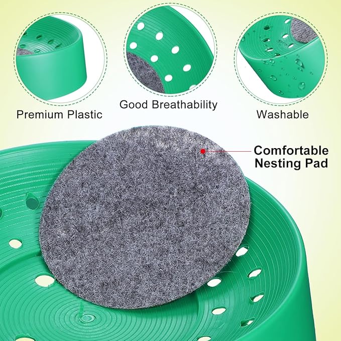 10pcs Pigeon Nest Breeding Basin Washable Bird Egg Rest Bed for Parrots Pigeon Supplies for Home Use