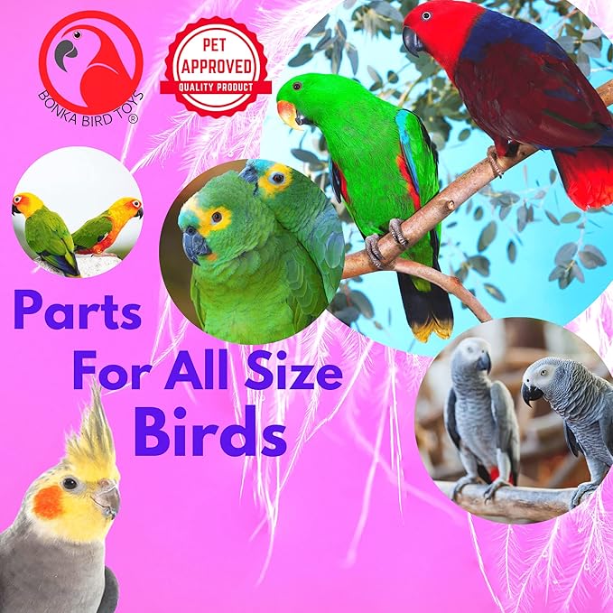 Bonka Bird Toys 2003 Six Pack Leather 48 Inches Long X 1/8 Inch Cord Genuine Natural Leather Lace Strip Craft Part Bird Toy Making Projects Roll Rope Tan Hide