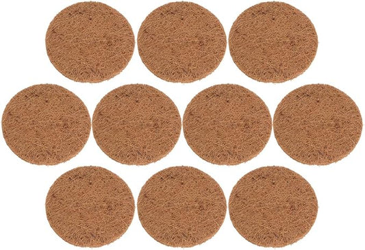 Cabilock 10pcs Coconut Coir Pigeon Nest Mat Pigeon House Pad for Breeding Natural Material Bird Nest Accessory