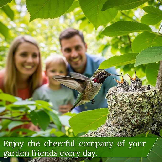 Hummingbird Nesters Bird Nesting Material Holder for Wild Birds Humming Bird House Materials Gifts for Bird Watching Nature Lovers Refillable Outdoor (Bird-Safe Natural Fiber Mix)
