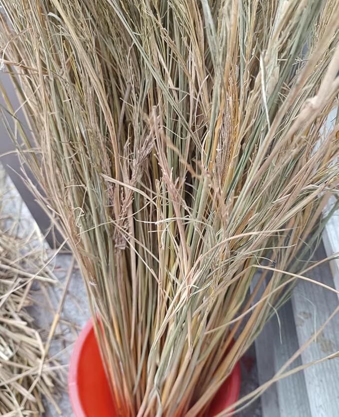 2Pcs Handmade Woven Flat Base Straw Bird Nest Breeding Nest Hatch House Cage for Pigeons, Russet Chickens, Chicks, Doves and Other Medium-Sized Birds.Made Entirely from Natural Straw.